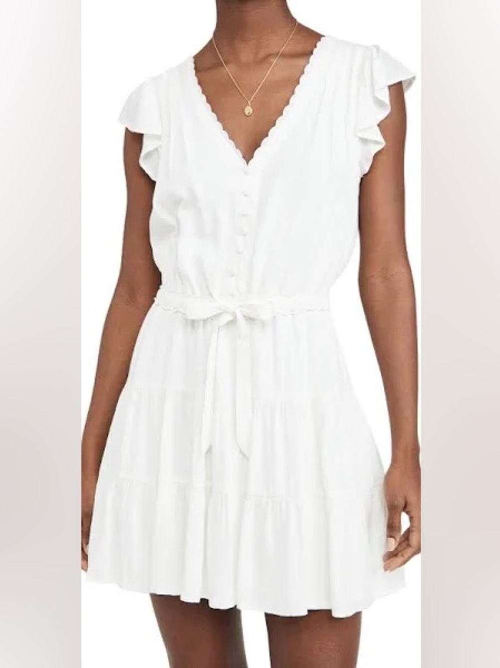 Paige White Mini Rosalee Dress